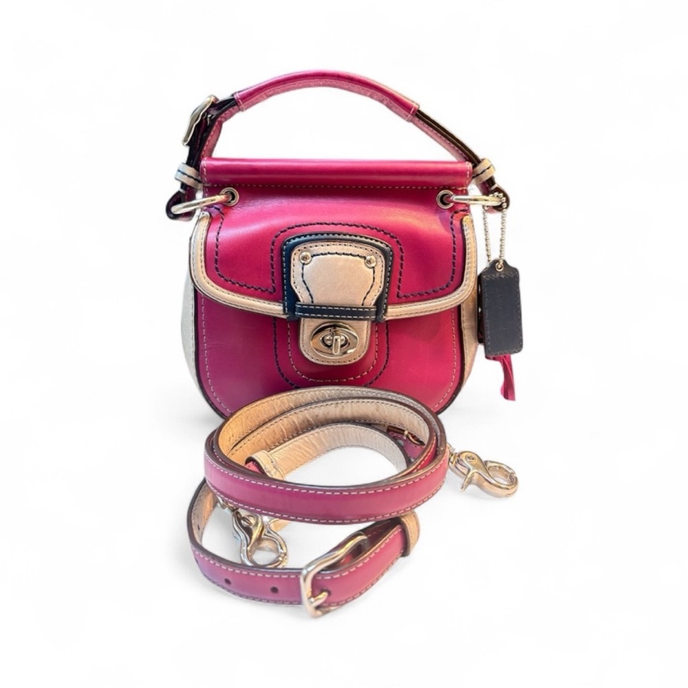 Coach Mini Willis 70th Anniversary Legacy Colorblock in Berry Slate 21741 2012 - Picture 4 of 17